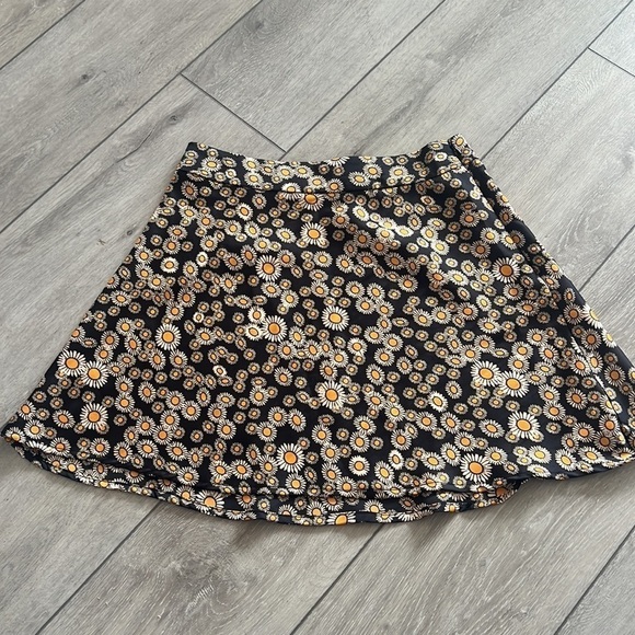 Free people phoebe silky aline floral mini skirt size 2 - Picture 4 of 7